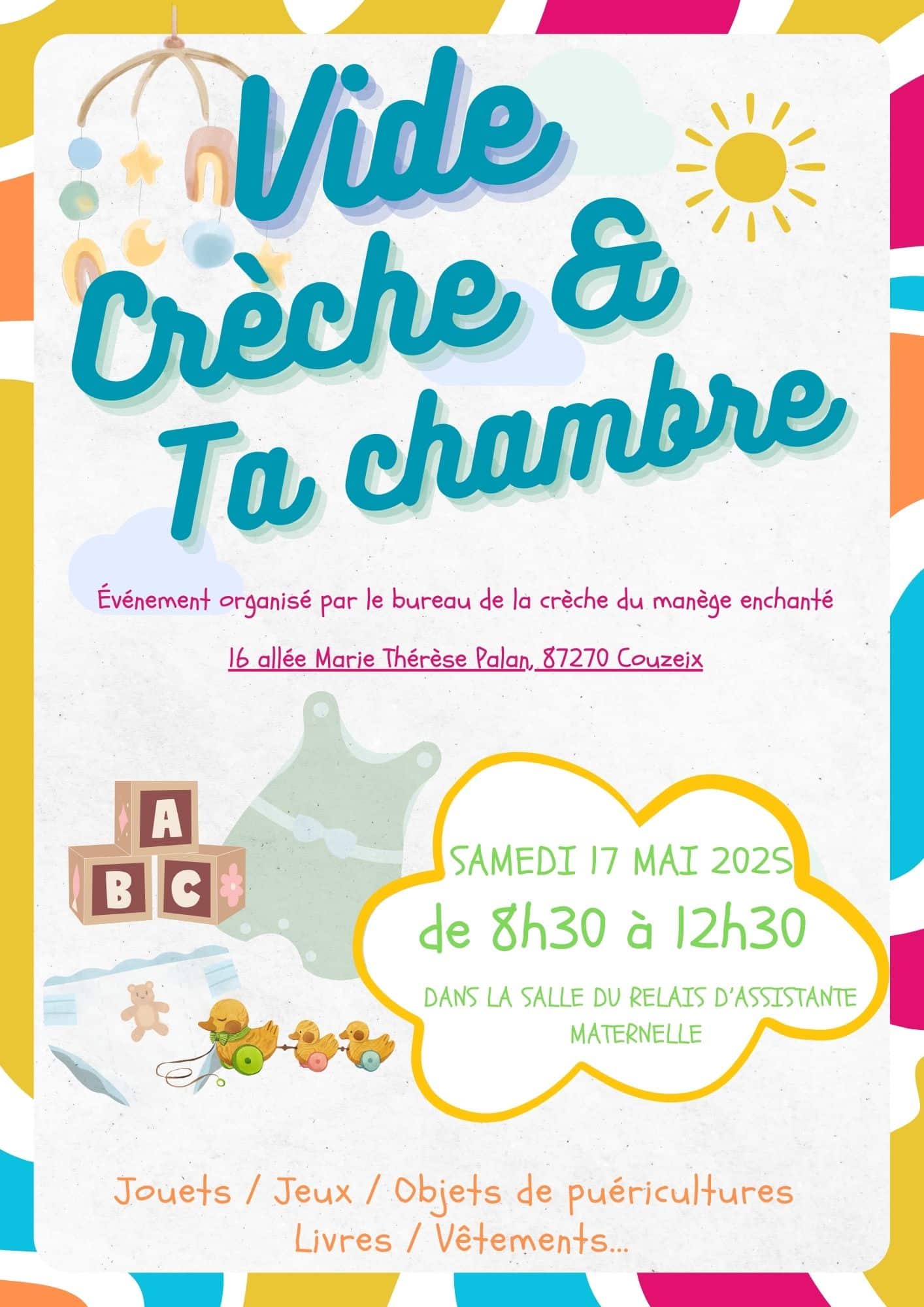 Affiche Évènement Vide Crèche