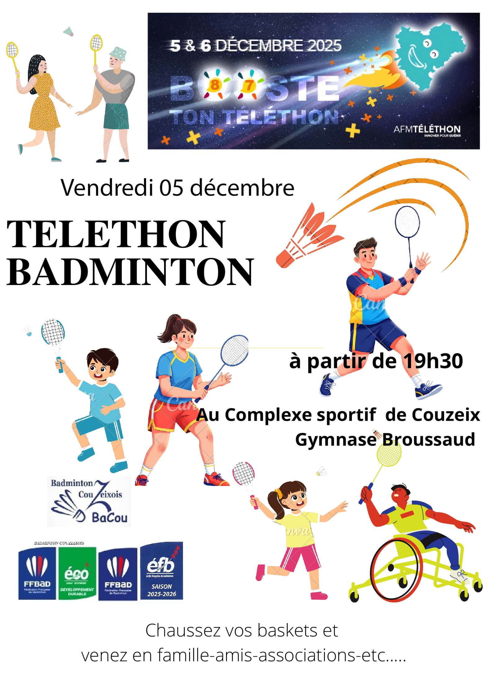 Affiche TELETHON bacou 2025