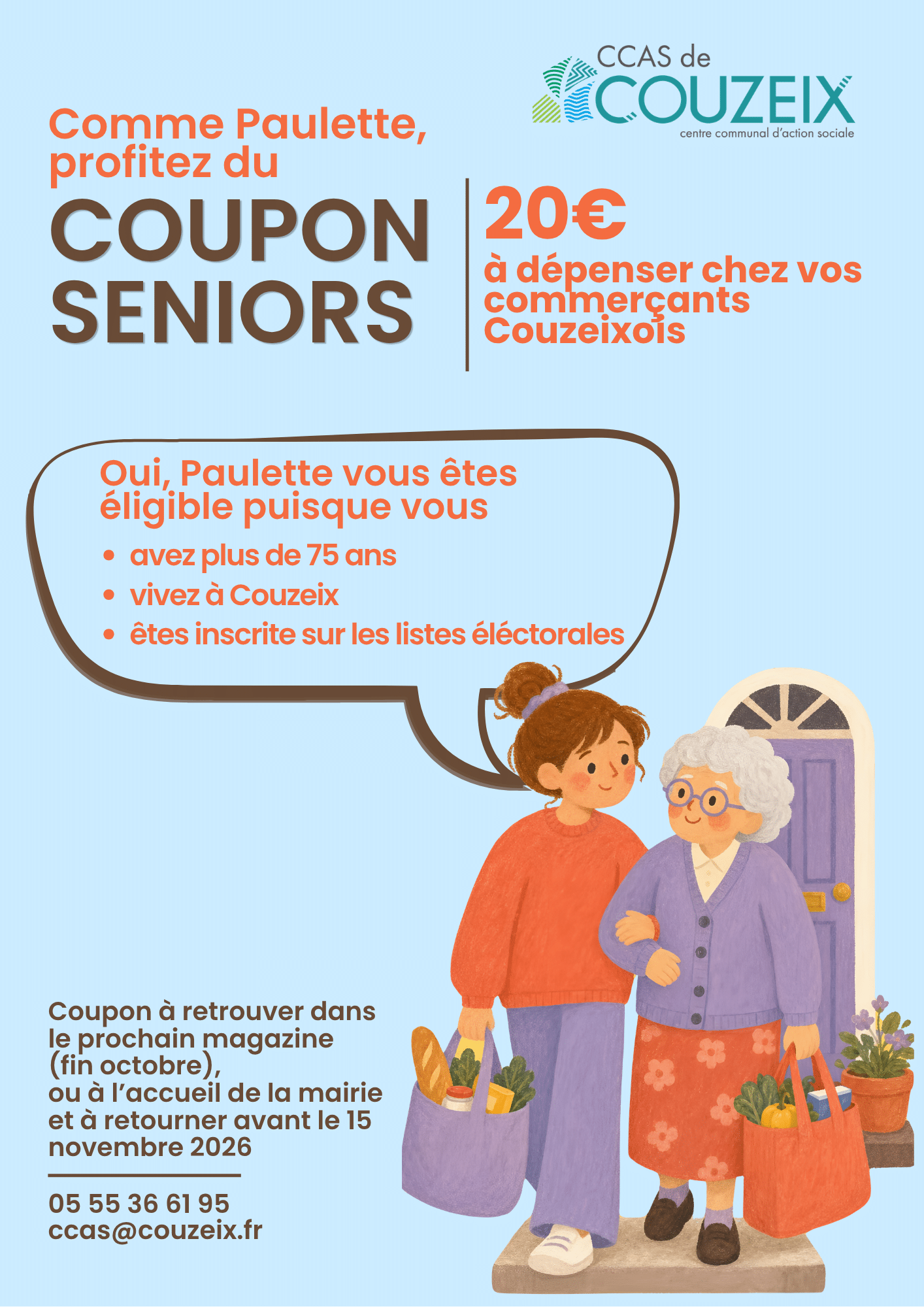 coupon sénior affiche
